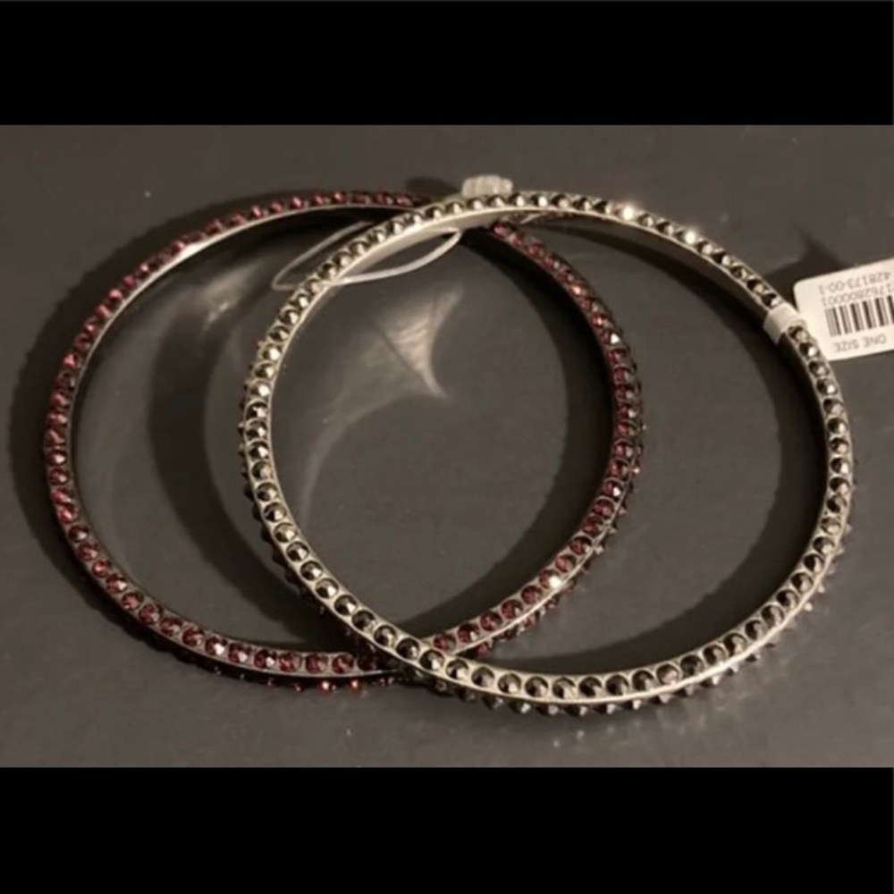 BANANA REPUBLIC Crystal Sparkle Bangles NWT!